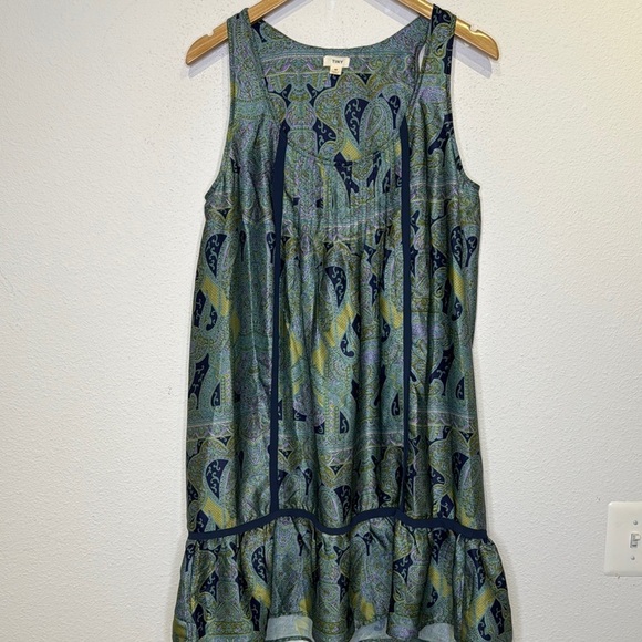 Anthropologie Tiny Medium dark green tier romantic dress size medium - Picture 2 of 5